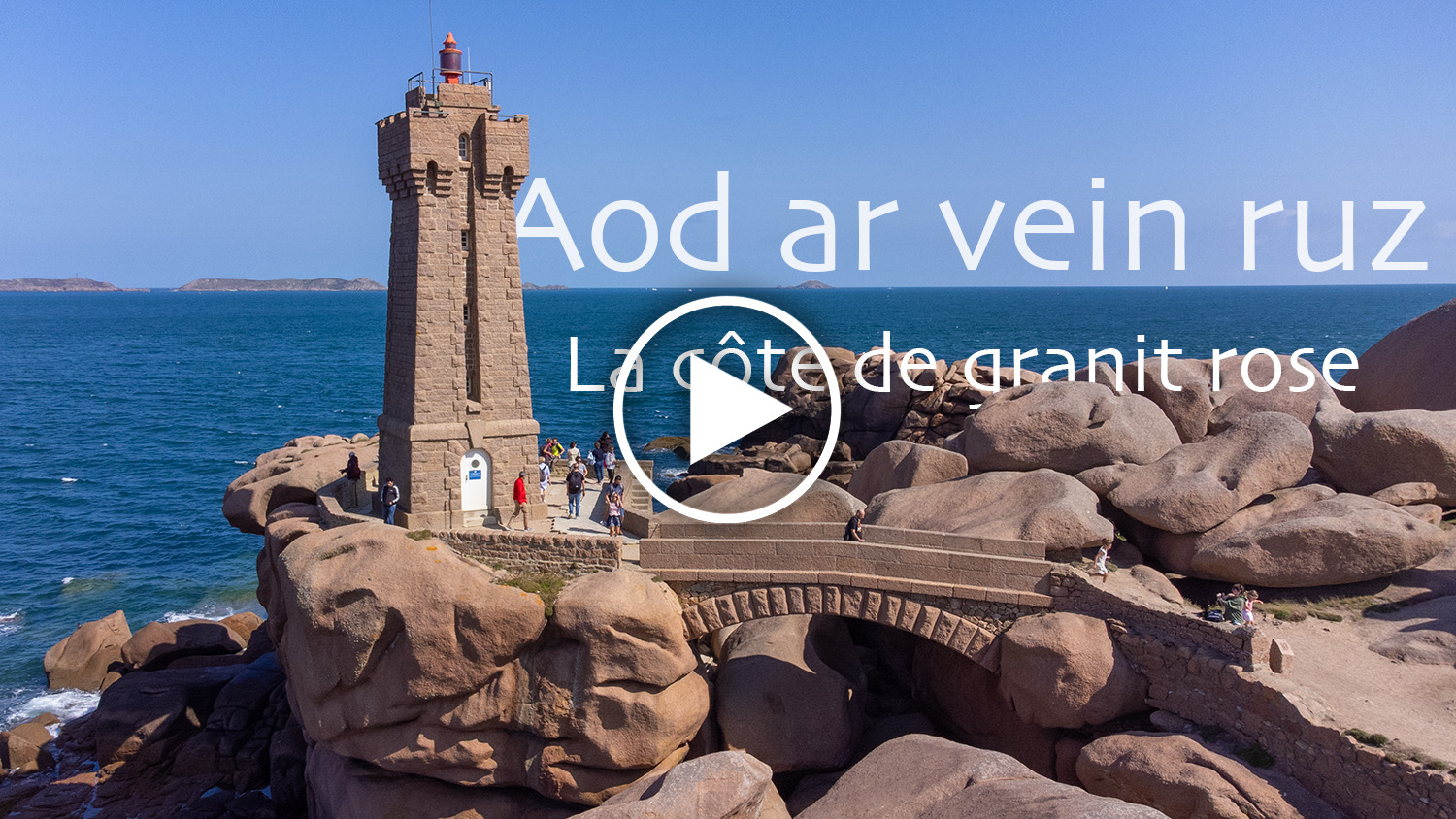 Aod ar vein ruz, la Côte de granit rose en drone
